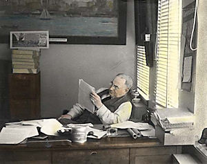 Item Number Port P567 Photograph of The Archivist at Work 1941